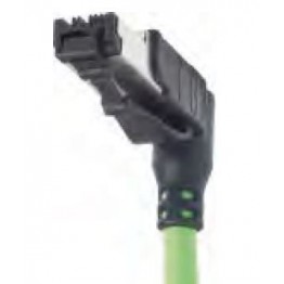 Cordon mâle RJ45 coudé type A ref. 09470400003 Harting