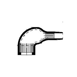 Pièce moulée blindée coudée ref. 222S152-3S-0 TE Connectivity