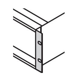Equerre 19'' 3U sans découpe ref. 24560197 Schroff