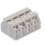 Bornier 4P blanc 4mm2 ref. 862-8694 Wago